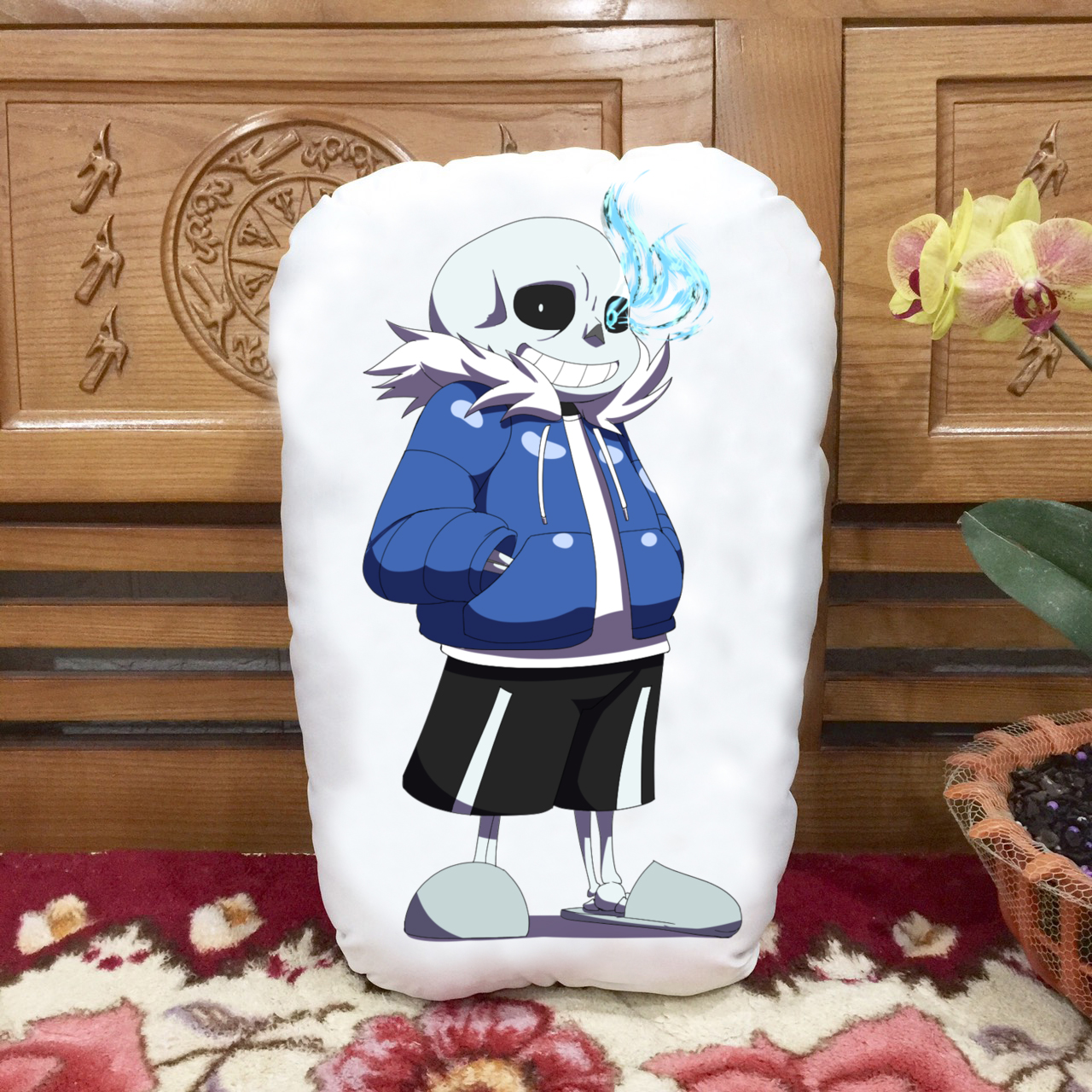 gối ôm ink sans undertale in 2 mặt