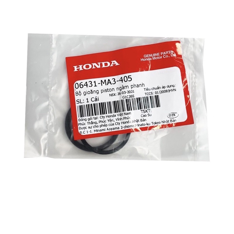 Bộ phốt gioăng pít tông ngàm phanh honda lead 110 / scr 110