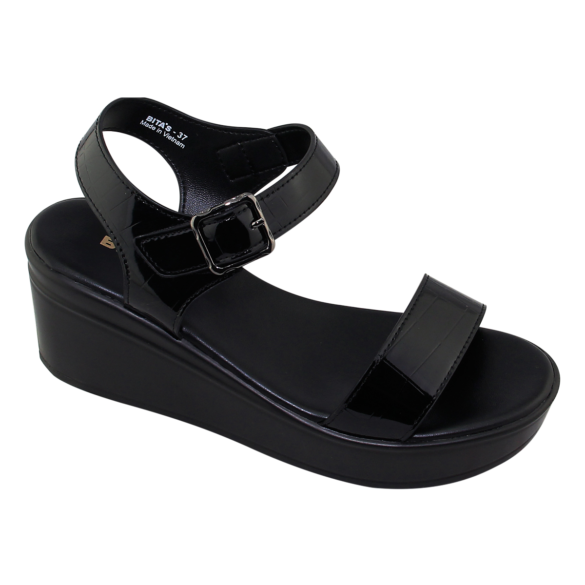Giày sandal quai hậu nữ bita's đế xuồng cao quai dán syn.284 - bitas