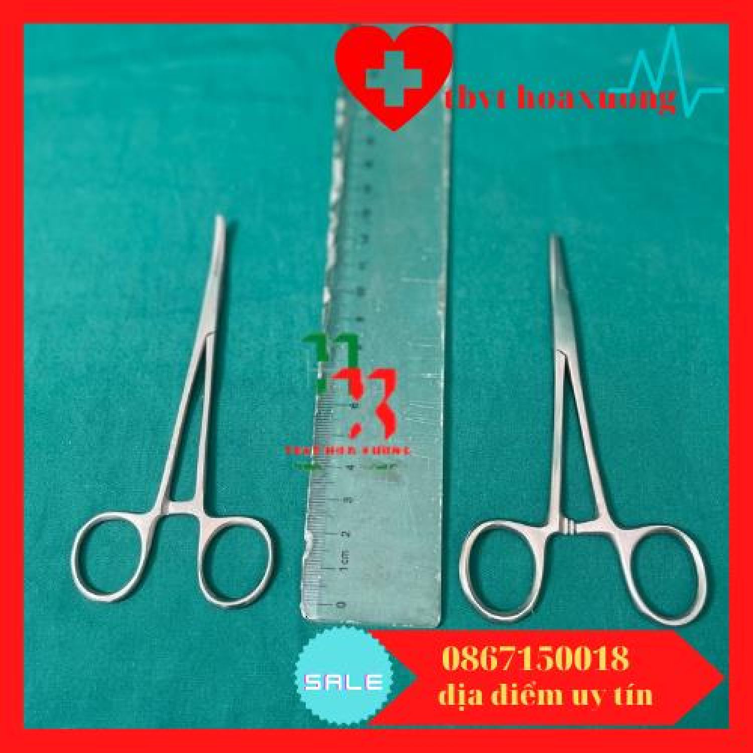 Panh y tế - panh thẳng , cong không mấu 12cm - chính hãng pakistan