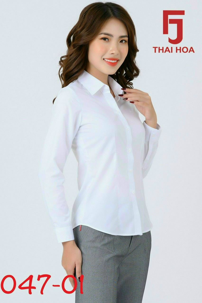 Áo Thái Hòa đủ màu vải mềm trơn vải kate lụa 047