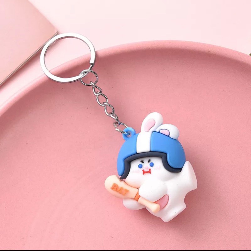 Móc Khoá đội mũ Phụ Kiện Trang Trí Cute