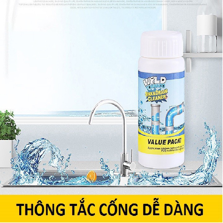 Bột Thông Ống Nước Siêu Mạnh
