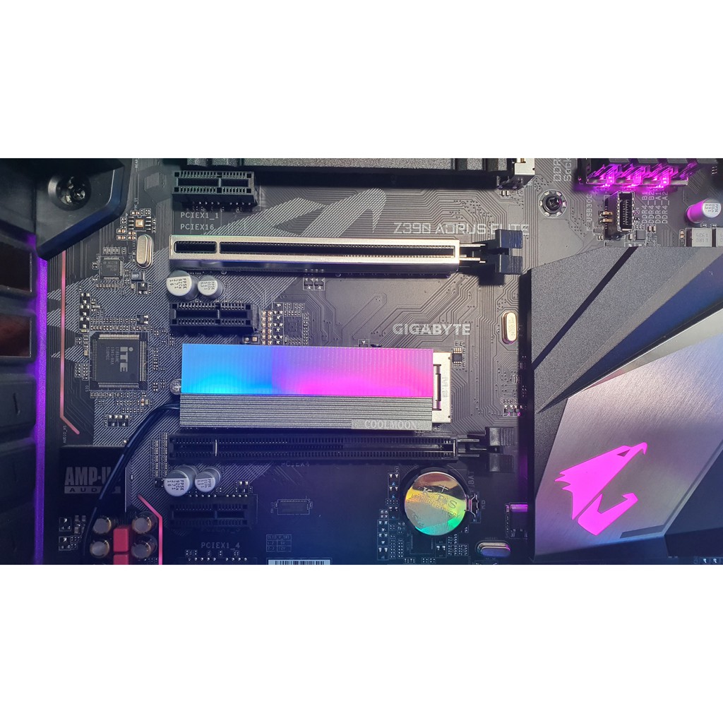 Tản nhiệt SSD M2 Coolmoon Led RGB đồng bộ Hub Coolmoon, Sync Mainboard