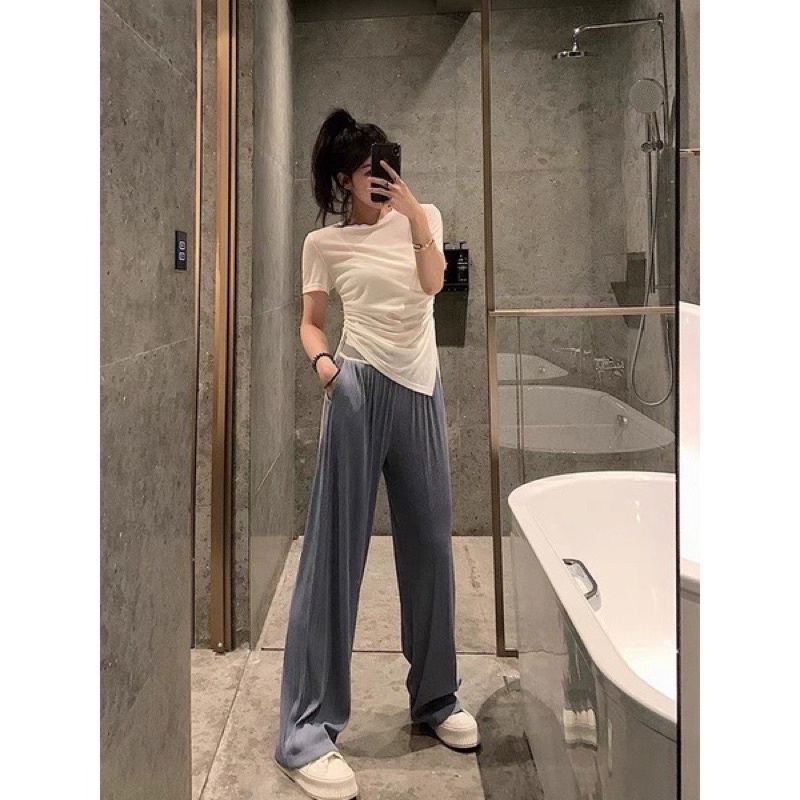ÁO THUN GÂN RÚT DÂY XINH RE8