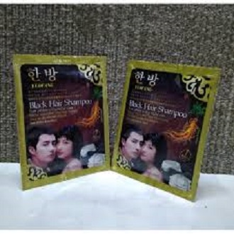 [HCM]Combo 2 gói dầu gội nhuộm đen tóc hàn quốc