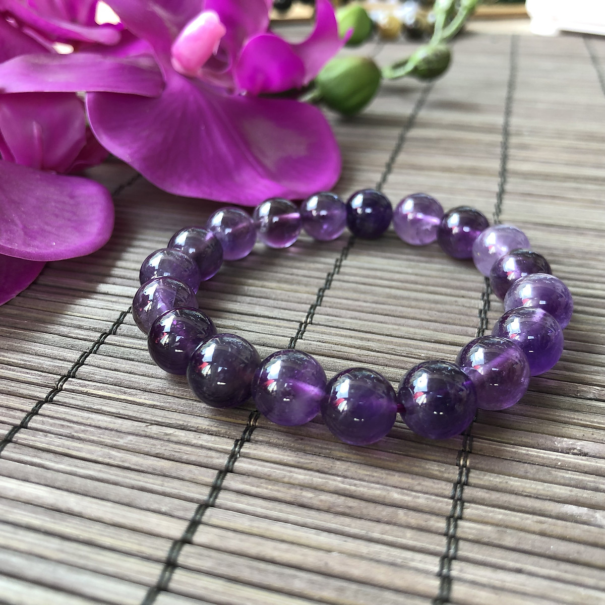 VÒNG THẠCH ANH TÍM THIÊN NHIÊN - HTT02