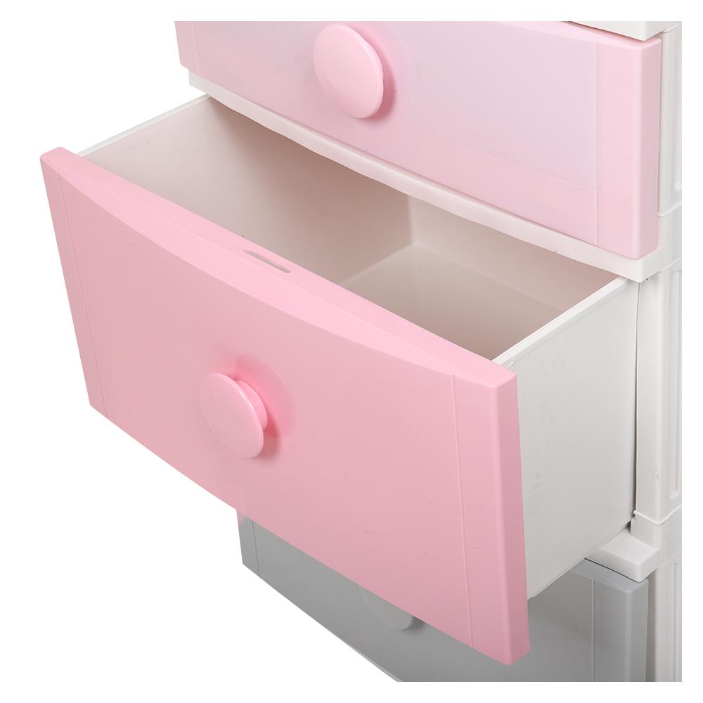 HomeBase STACKO Tủ nhựa 4 tầng Thái Lan W56xH105xD45cm màu Pastel