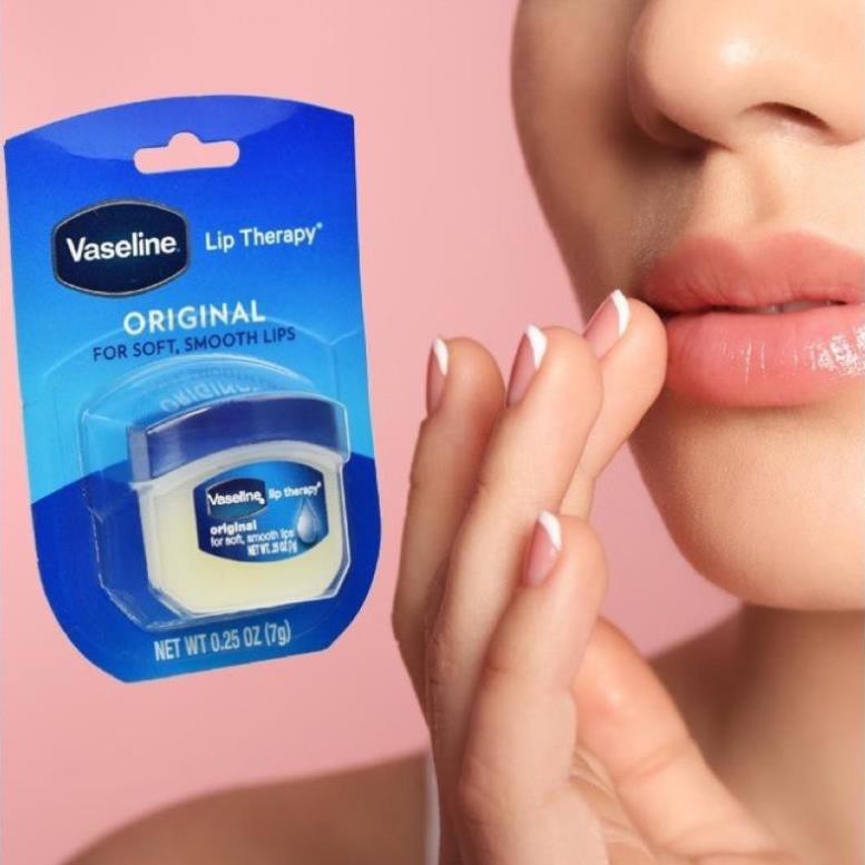 Dưỡng môi hồng và mềm Vaseline Lip Therapy 7g dưỡng ẩm cho môi và làm hồng môi