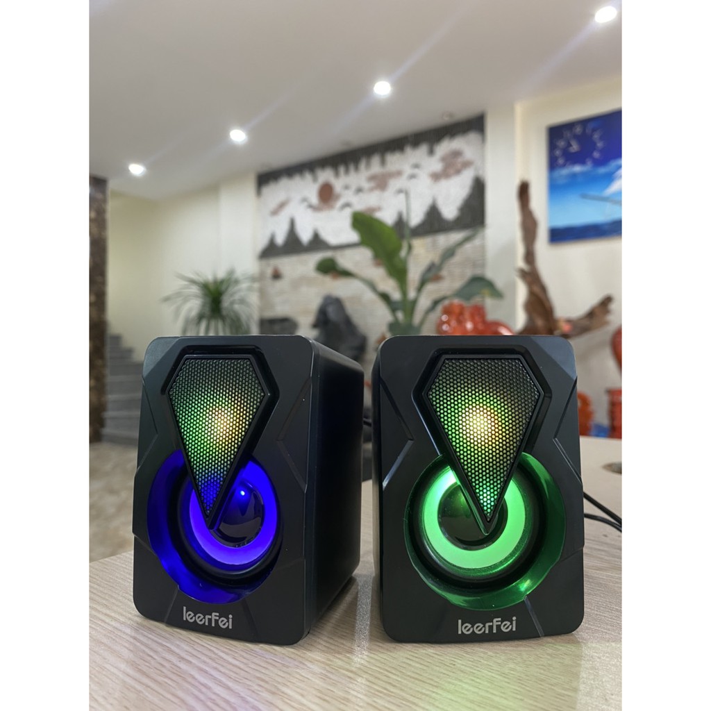 Loa vi tính mini Loyfun I80 có led 7 màu