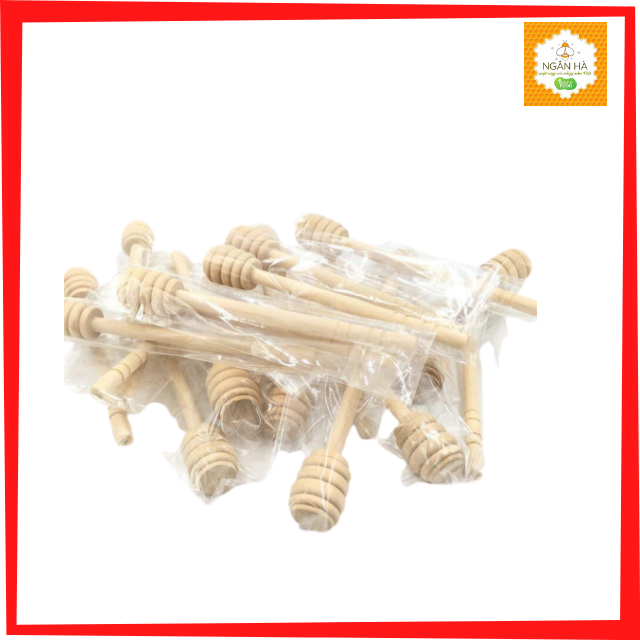 Cây Lấy Mật Ong Bằng Gỗ Cán Dài 14.5 cm