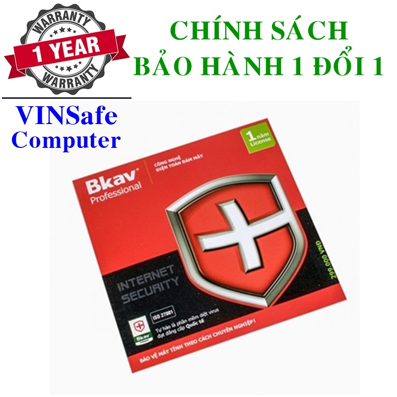 Phần Mềm Diệt Virus BKAV Pro Internet Security 1 PC 12 Tháng - Hàng Chính Hãng