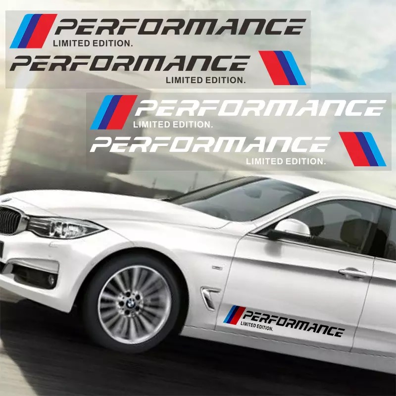 [HCM]Combo 2 tem dán cửa + tem sport mind xe ô tô Performance 01