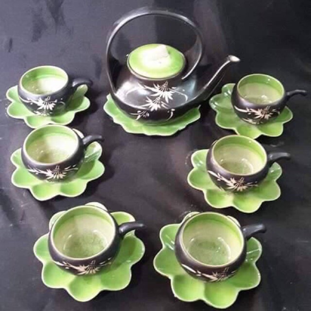 Bộ tách trà men thuỷ tinh