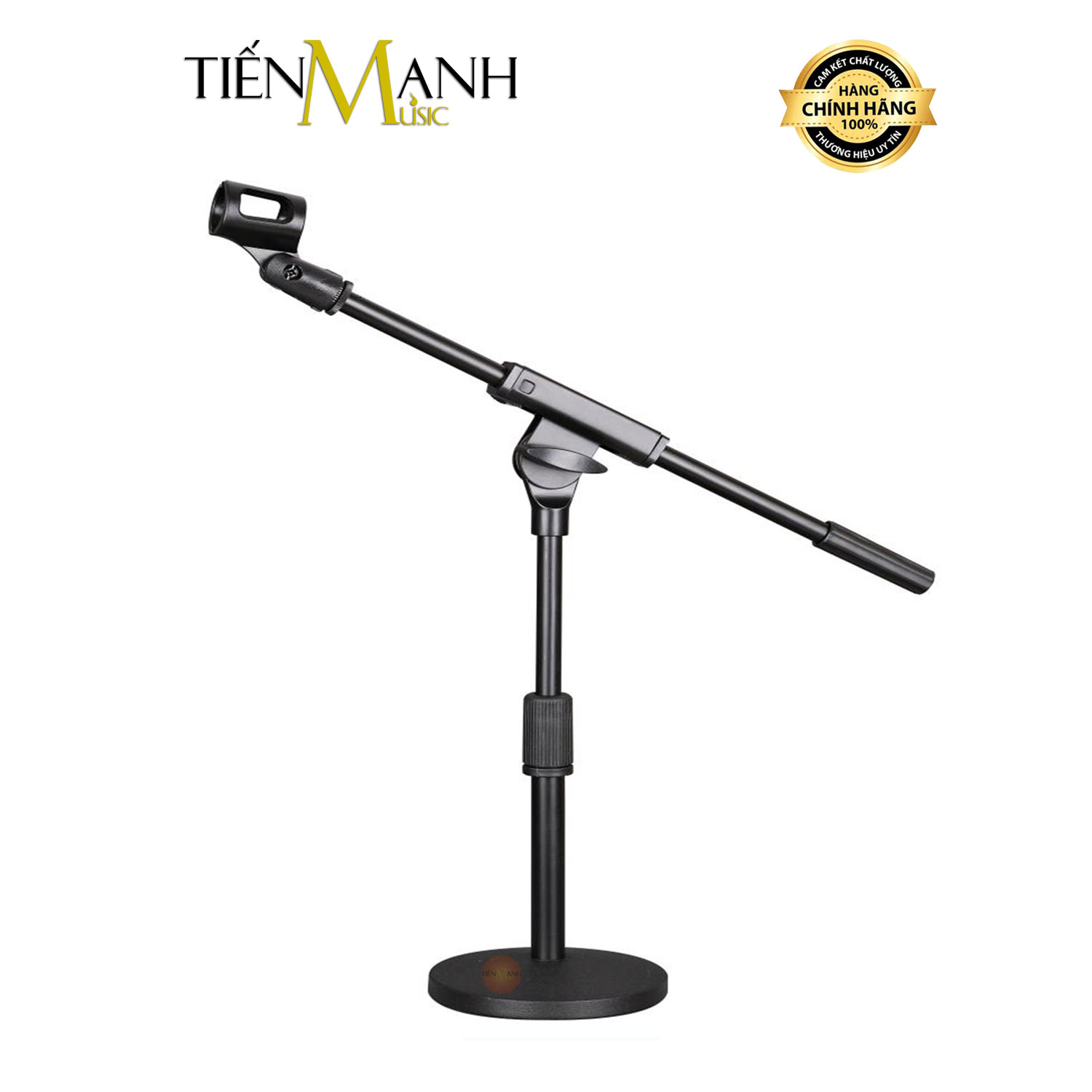 Chân micro đứng fp01 - giá đỡ đế kẹp bom mic stand thu âm livestream, sân khấu microphone boom fp-01
