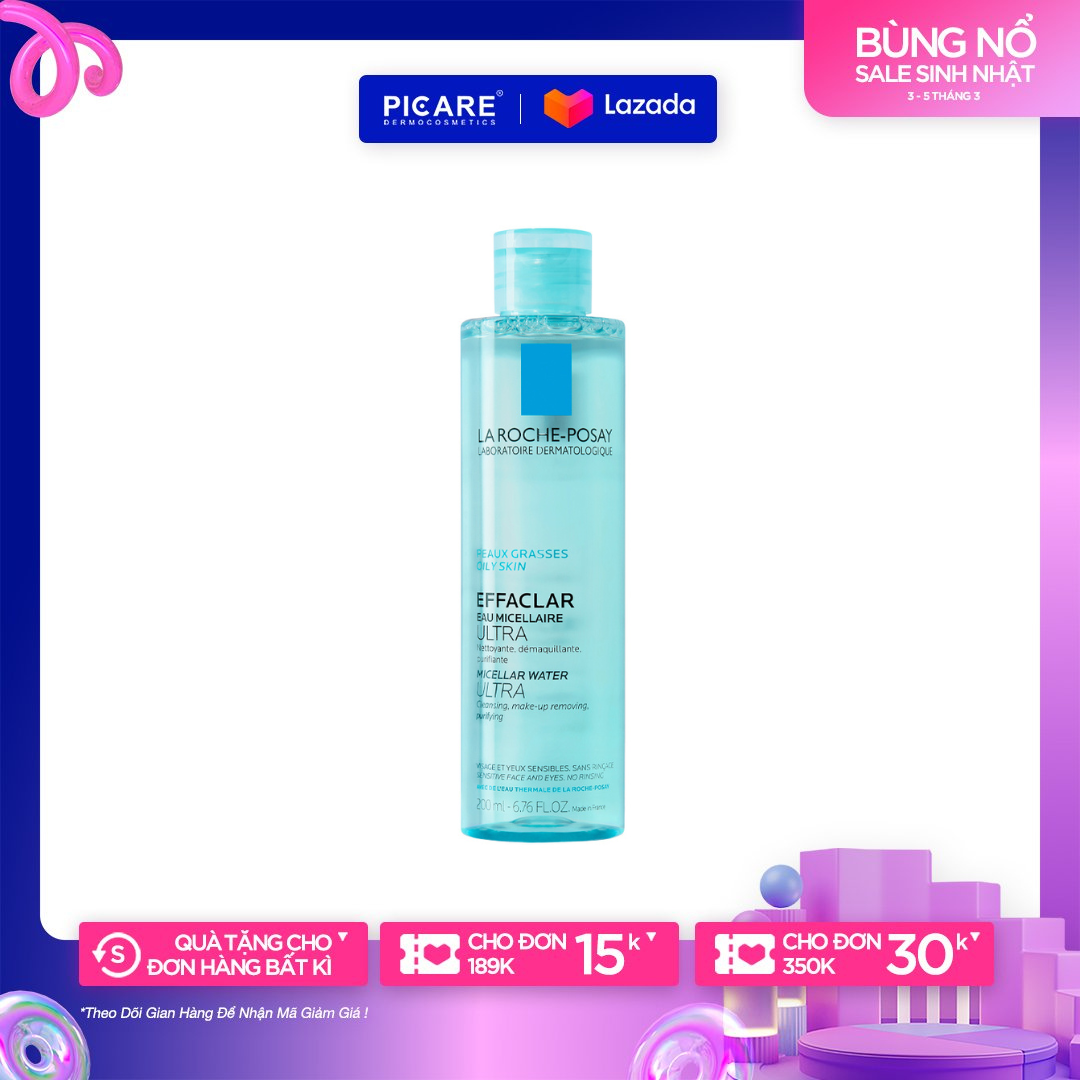 La Roche Posay Nước Tẩy Trang La Roche Posay Micellar Water Ultra Oily 400ml