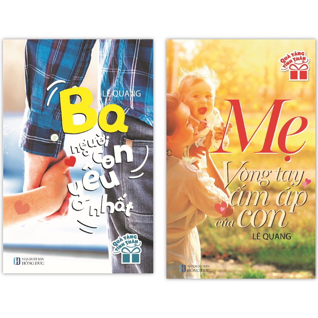 Sách - ba - người con yêu + mẹ - vòng tay ấm áp của con - quà tặng tình thân
