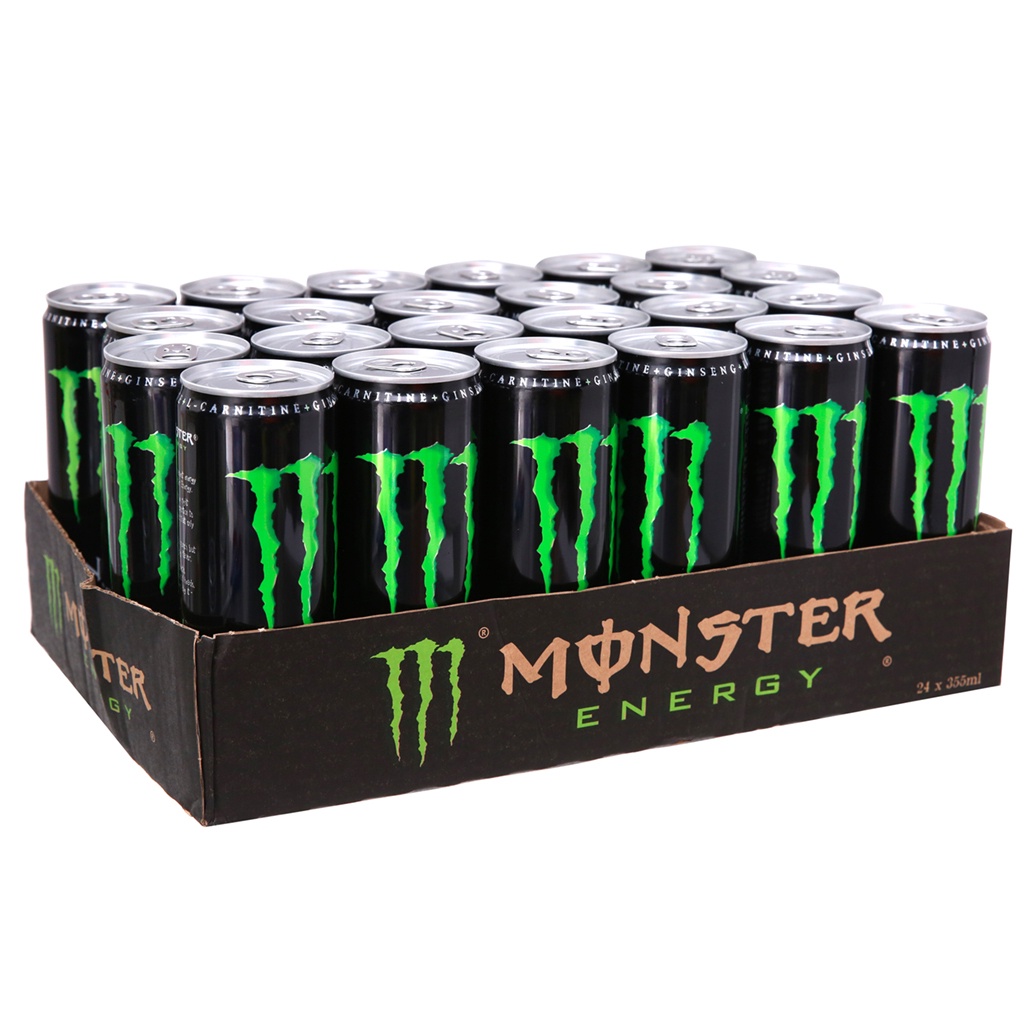 [ Date 12/2023 ] Thùng nước tăng lực Monster Energy 24 lon - 355ml