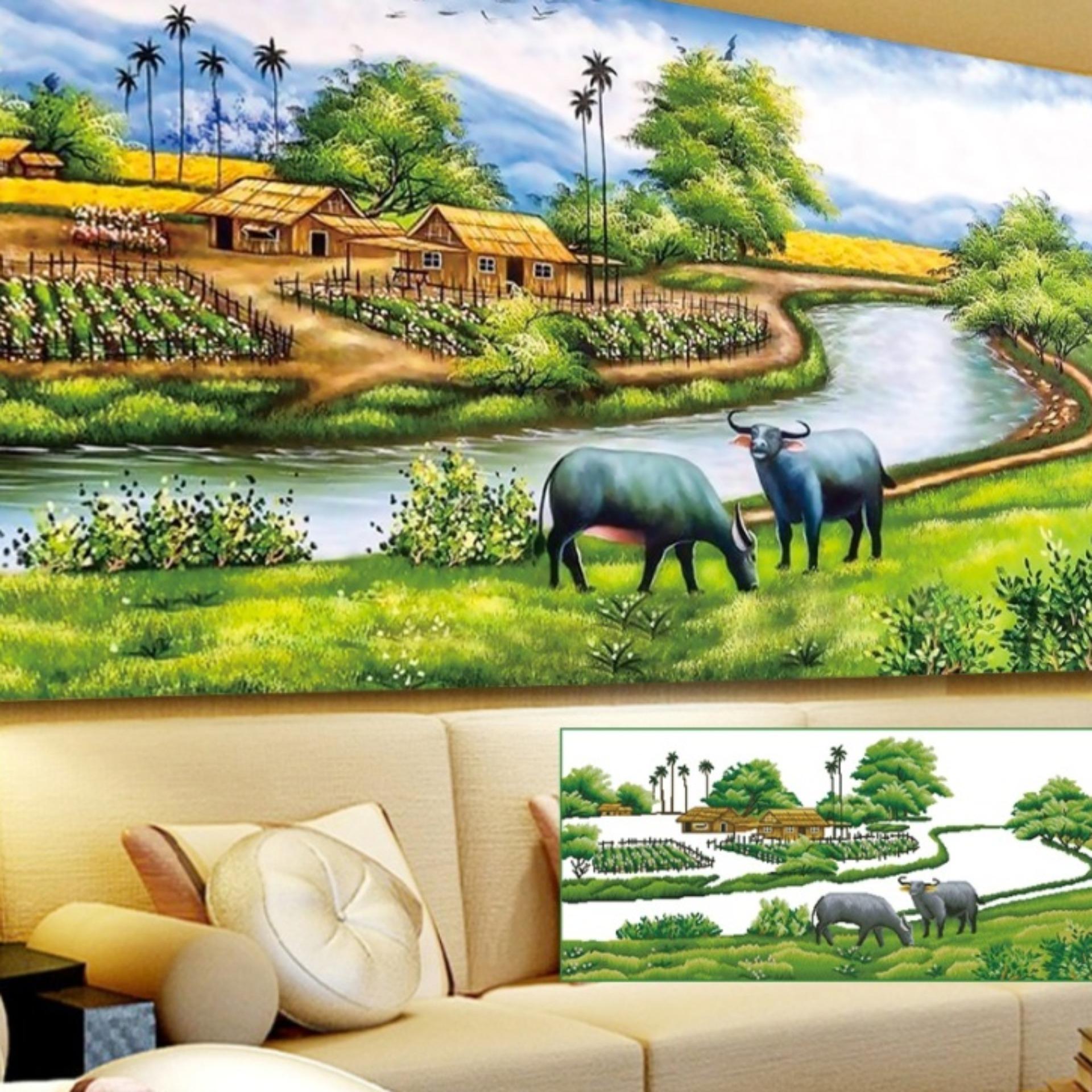 Tranh đính Đá Phong Cảnh