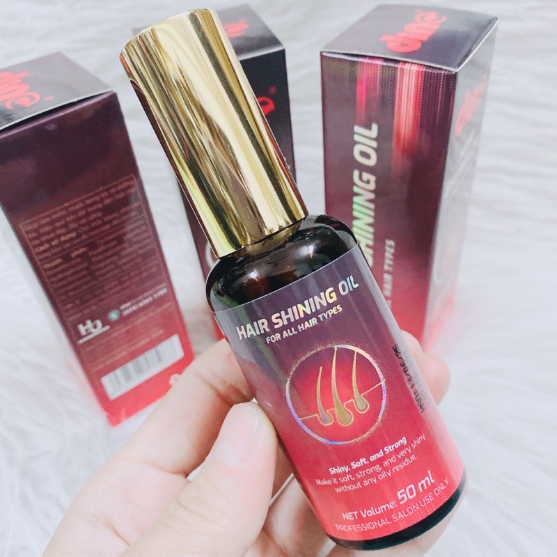 Tinh dầu dưỡng bóng tóc suôn mềm mượt dino 50ml hair shining oil - kvtd240