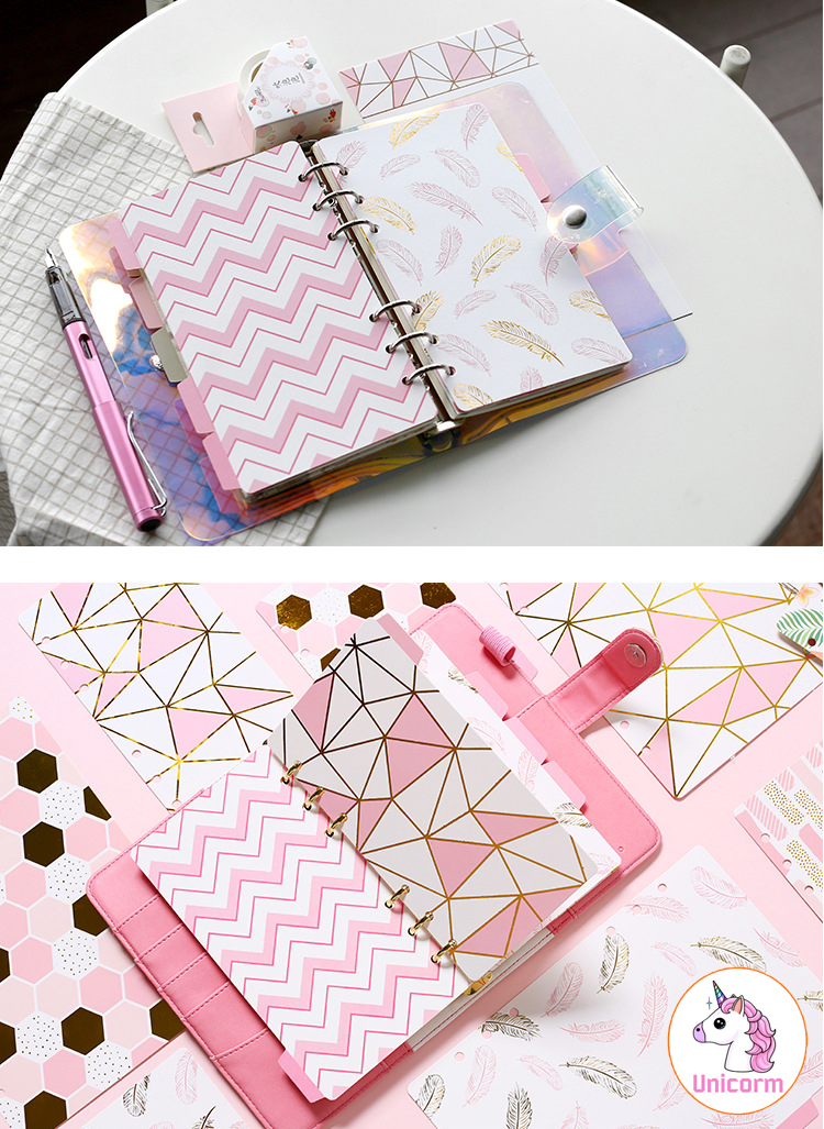 Tab 5 tấm Phân Trang Golden A5 cho Sổ Còng/Sổ Planner