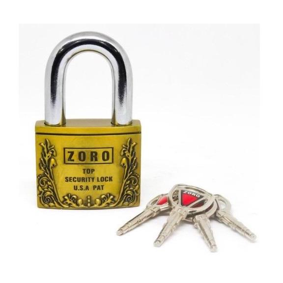[HCM]Ổ Khóa ZORO Size đại 6P Hoa Văn ( Chìa Trụ )