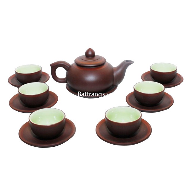 Bộ ấm chén tử sa Bát Tràng
