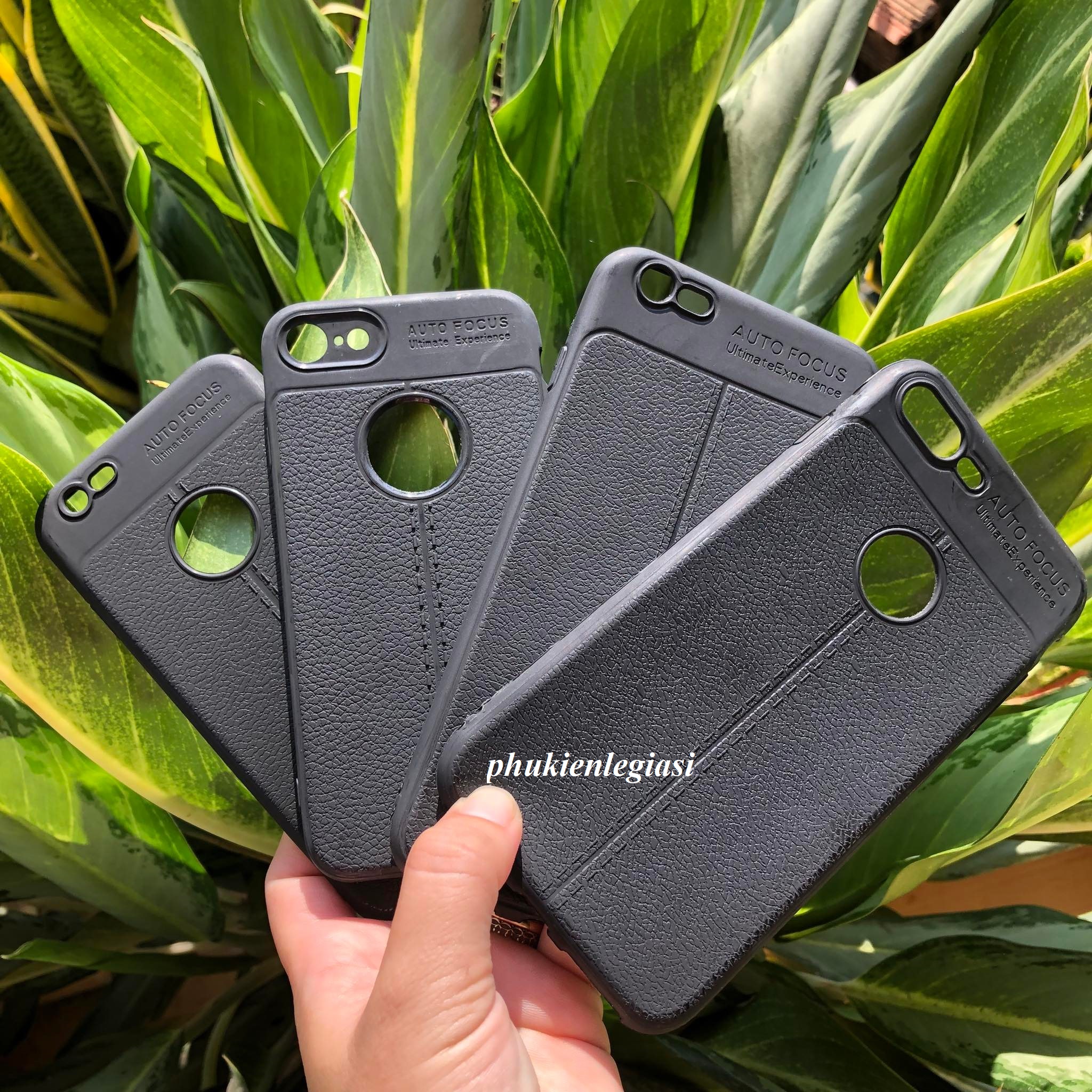 (XÃ HÀNG BỎ MẪU) Ốp iphone Auto Focus giả da nhiều dòng máy