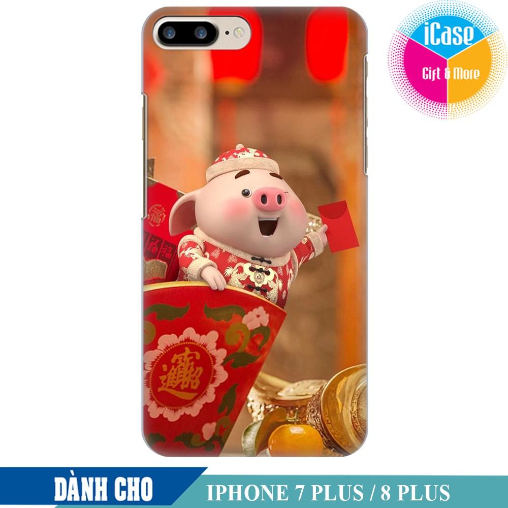 Case for iPhone 7 Plus Heo Con Lông Vũ