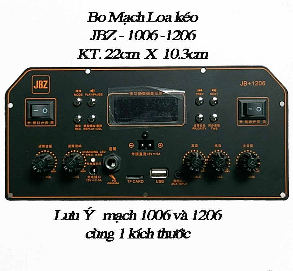 Bo mạch loa keo jbz 0806 - 1006 - 1206 - hàng chính hãng jbz zl- 08.58.58.95.95