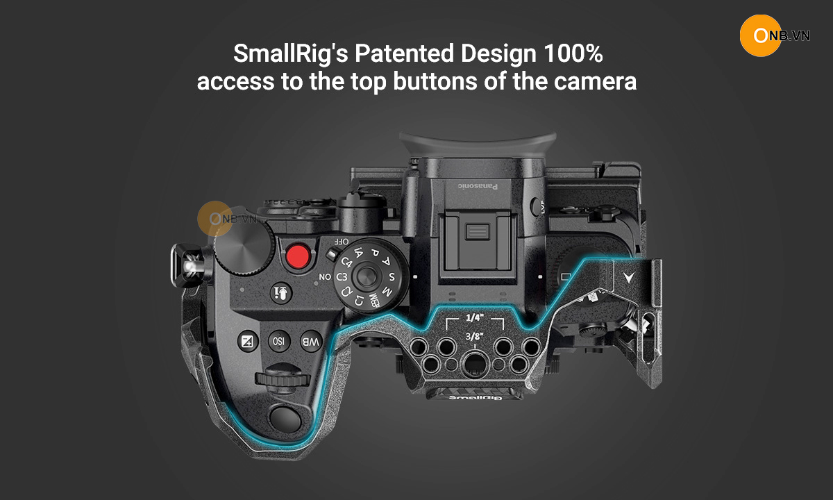 SmallRig Black Mamba Khung bảo vệ máy ảnh LUMIX GH6 code 3440