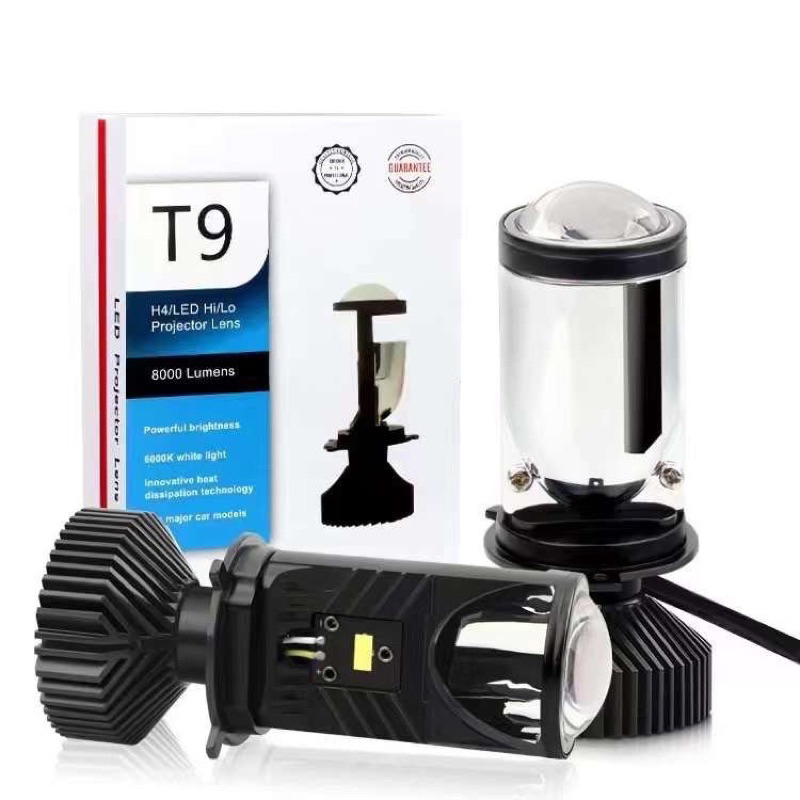 Bóng Đèn Pha Led Bi Cầu Mini T9 Siêu Sáng 12V - 24V 36W ( Chân H4 ) Chính Hãng