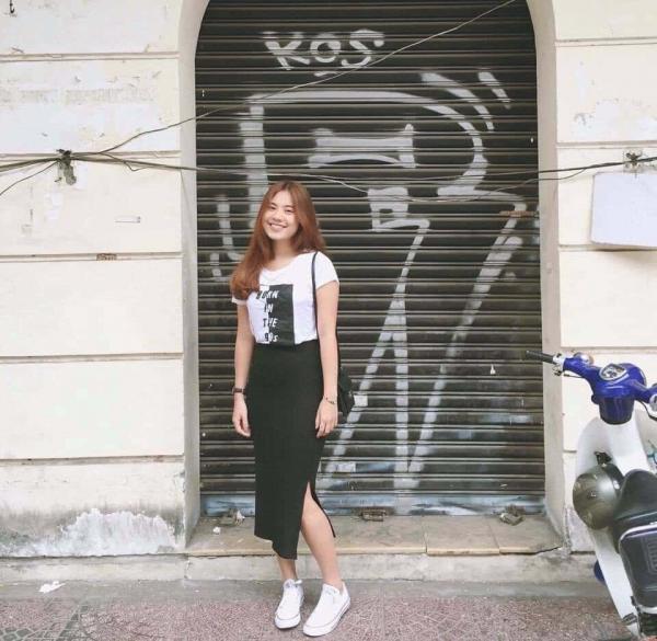 [giao màu ngẫu nhiên] [HCM]Chân váy bút chì thun gân xẻ tà sexy