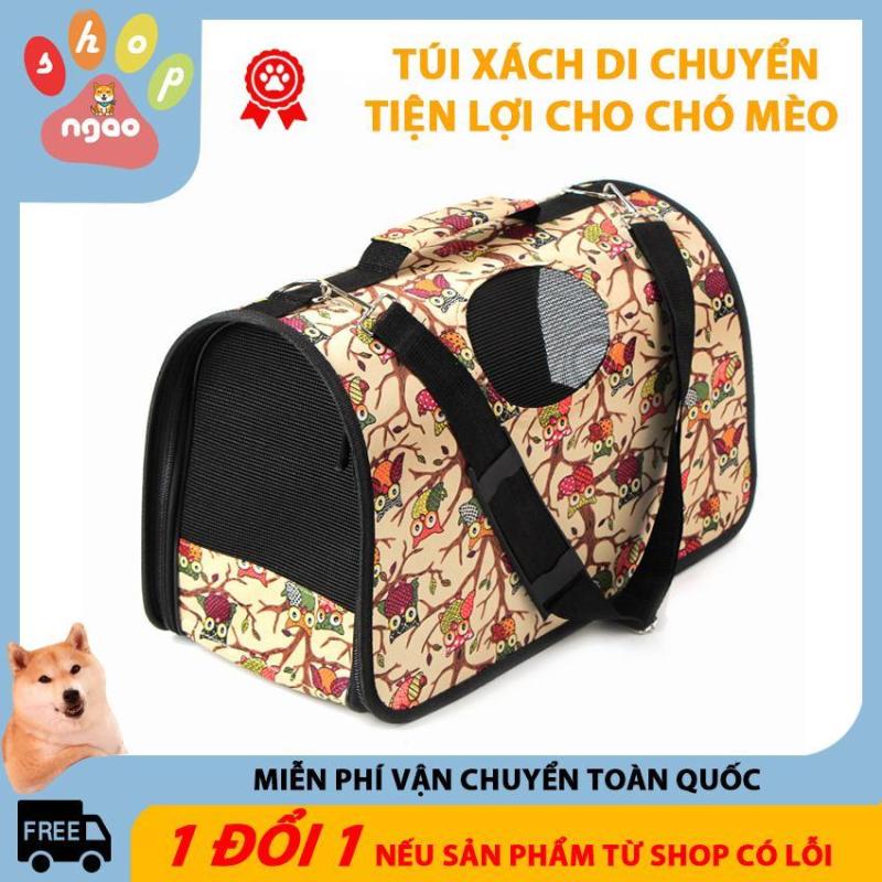 Túi xách vận chuyển cho chó mèo, túi xách ngang thời trang cho chó mèo ( loại 4kg)