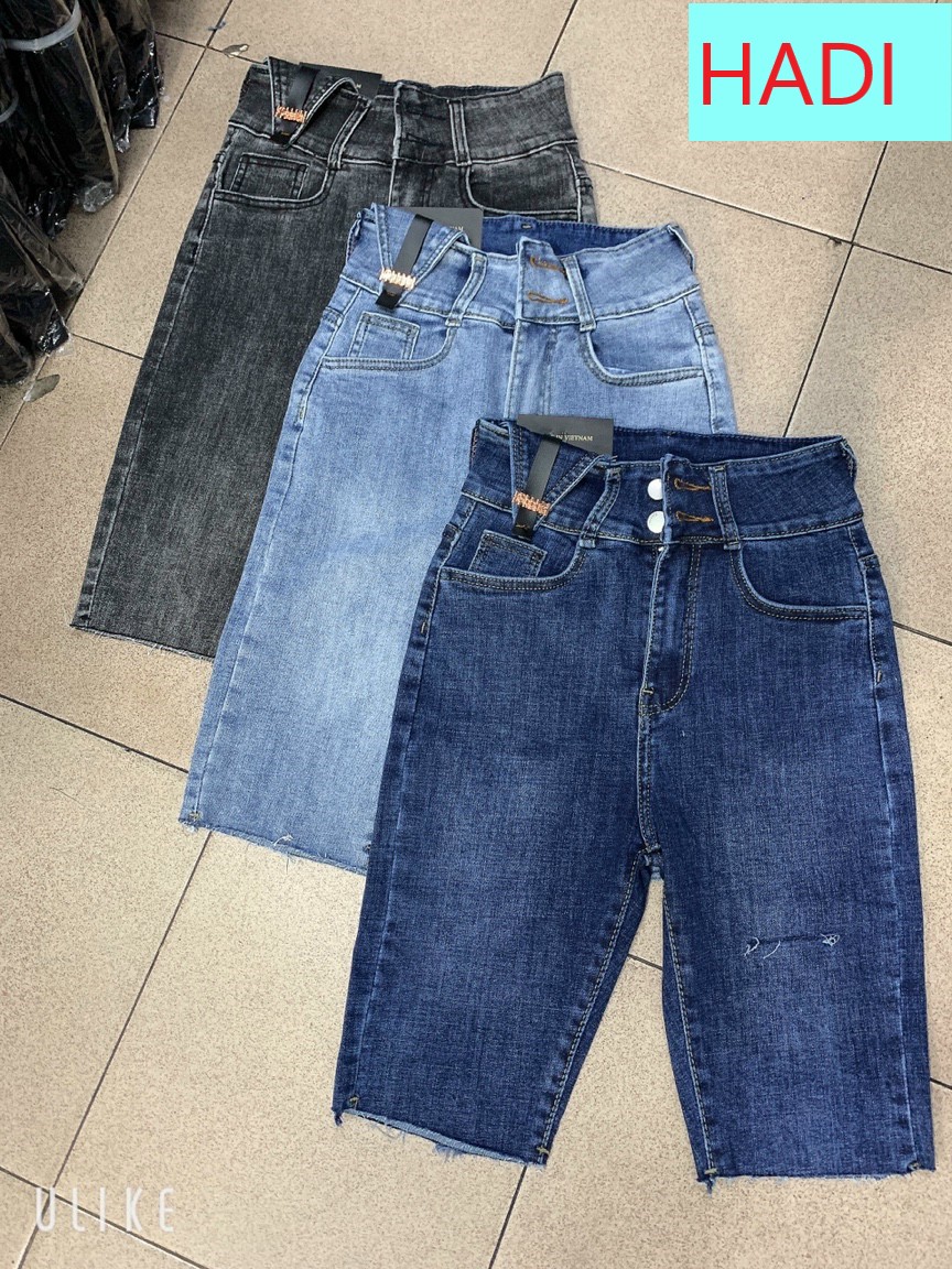 QUẦN NGỐ SKINNY JEAN GIÃN LỬNG NỮ LƯNG CAO PHỐI 2 NÚT TAM GIÁC DA, RÁCH ĐÙI MÀU XANH NHẠT, XANH ĐẬM, XÁM CAO CẤP HADI ĐỦ SIZE S, M, L SIÊU TÔN DÁNG