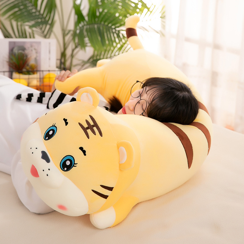 Gối phòng ngủ hổ ôm cọp ôm cho bé vải 4 chiều lông mịn cao cấp