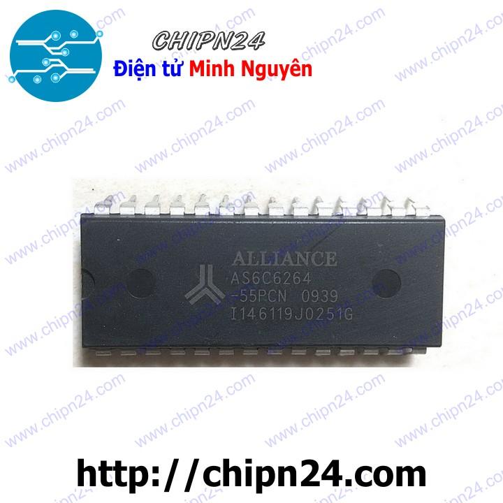 [1 con] (dip) ic as6c6264 dip (as6c6264-55pcn as6c6264-55pin 6264)