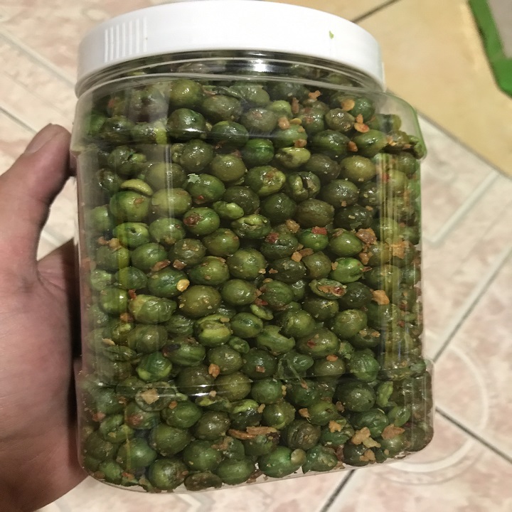 500gram Đậu hà lan rang tỏi ớt sấy giòn