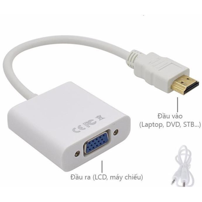 Dây chuyển đổi hdmi sang vga có audio-hdmi to vga