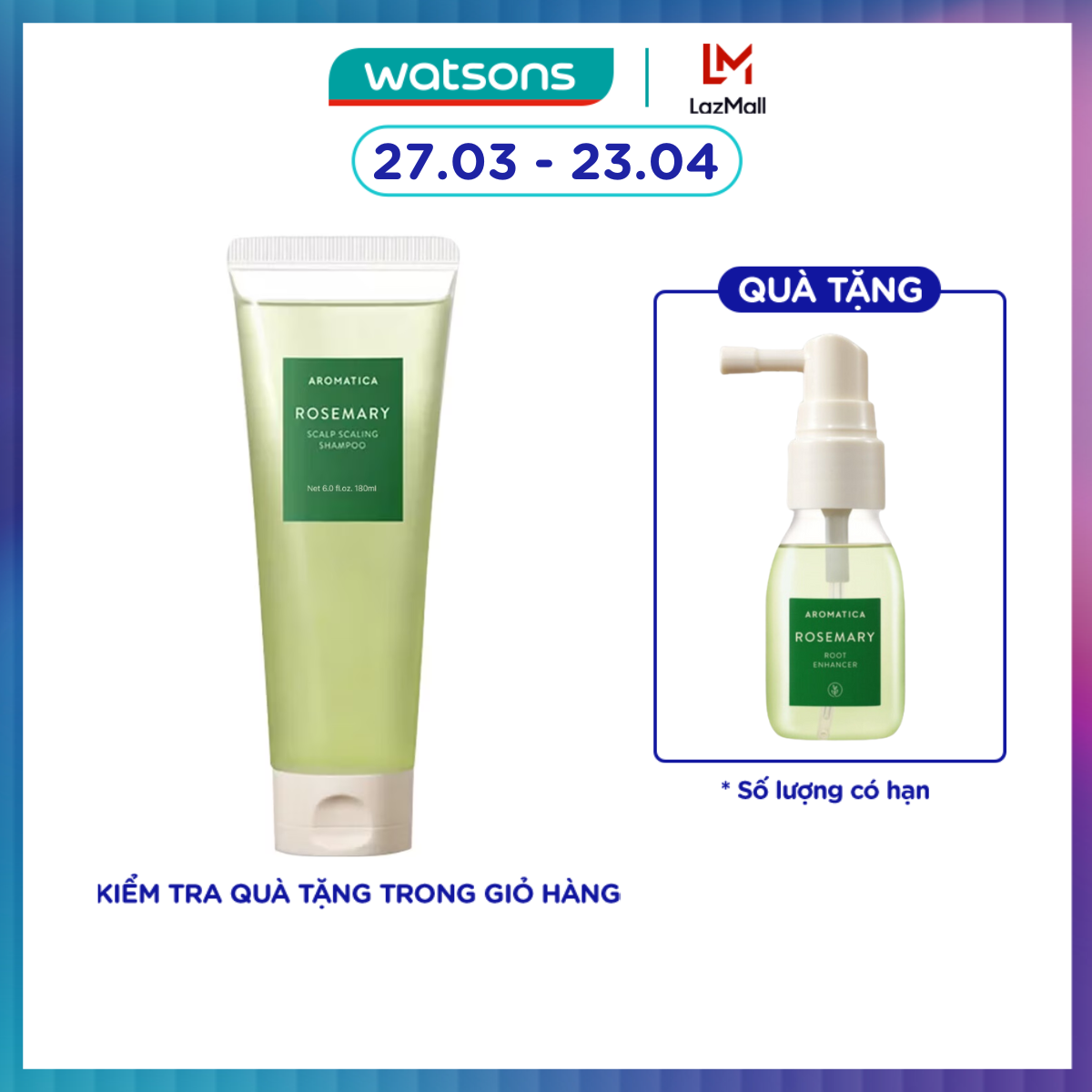 Aromatica Rosemary Scalp Scaling Shampoo 180ml