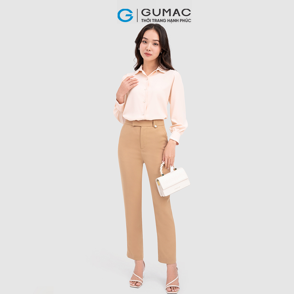 Áo kiểu phối ren thời trang GUMAC AC10075