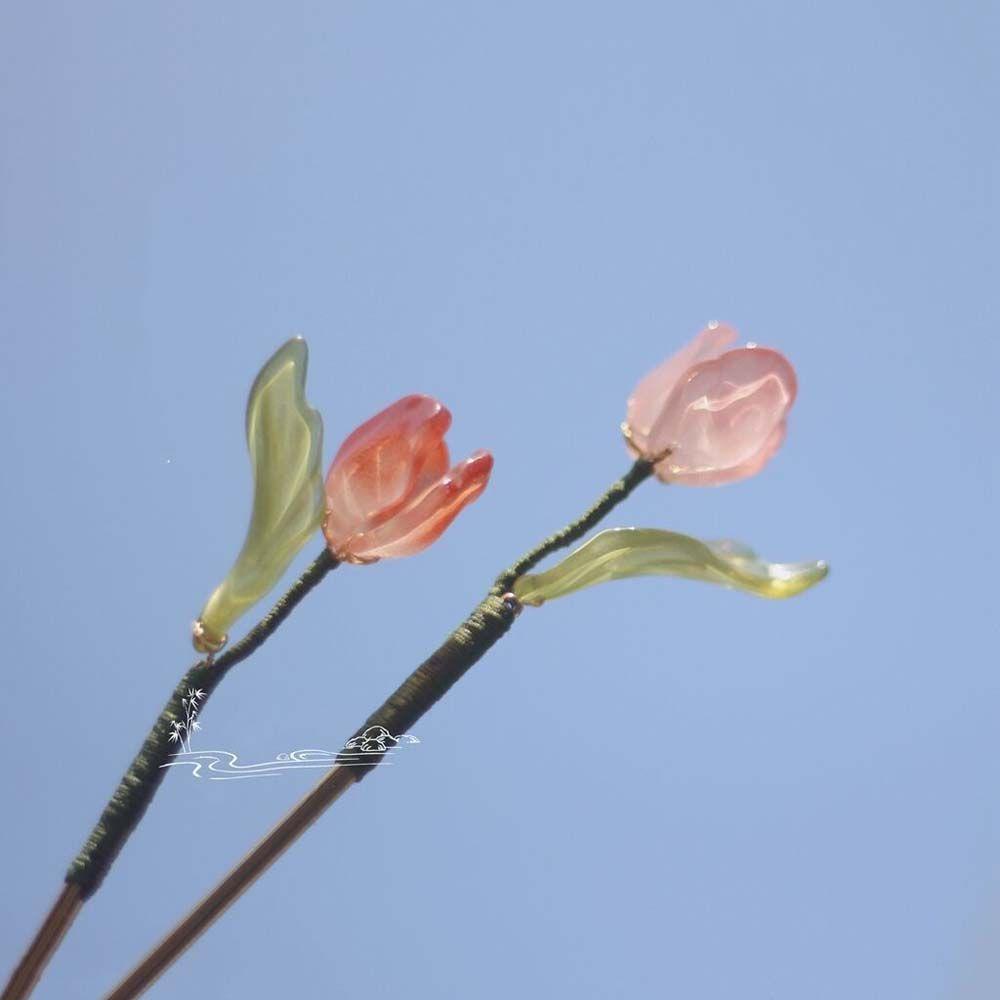 Trâm Búi Tóc Cài Tóc Thiết Kế cánh hoa Tulip