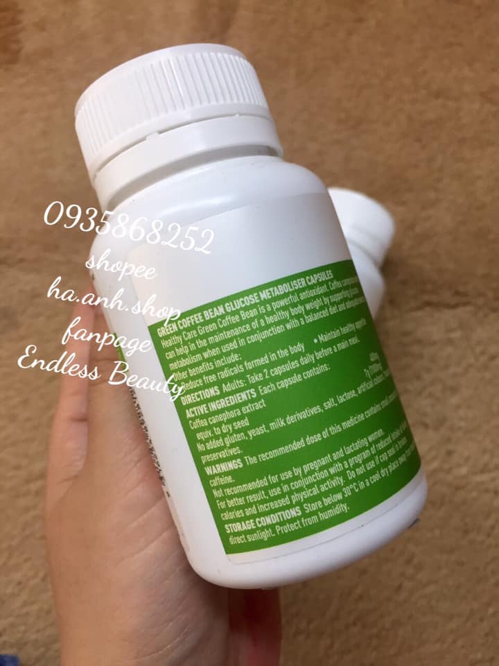 Healthy Care GREEN COFFEE BEAN 60 VIÊN