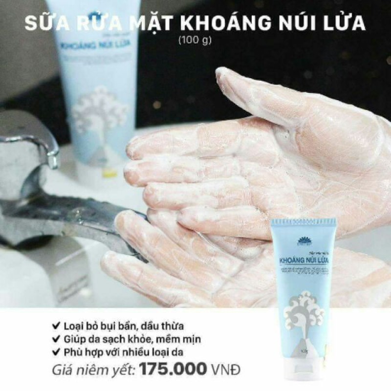 Sữa Rửa Mặt Tinh Chất Khoáng Núi Lửa Narguerite