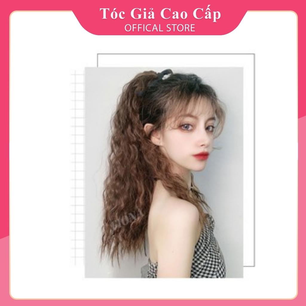 Tóc Giả Cột Tóc Giả Cột Xù Mì Ngắn 40Cm