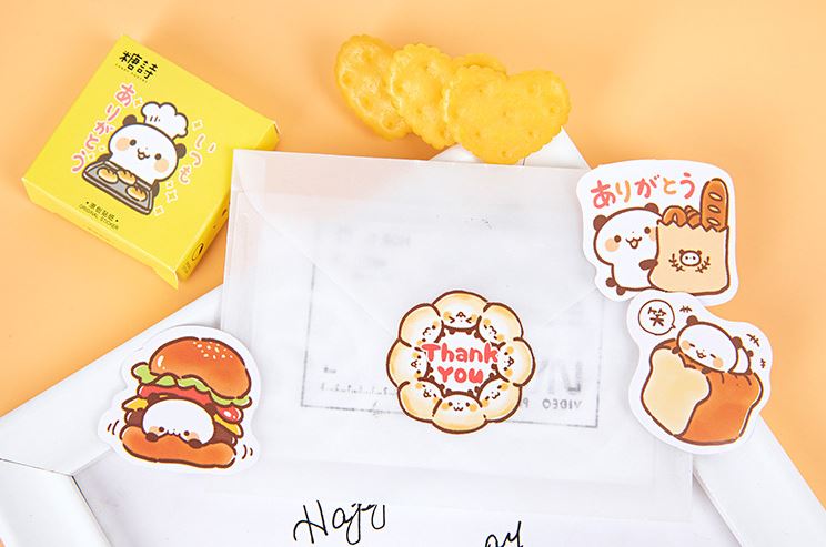 Bộ 46 Sticker Đầu Bếp Gấu E104