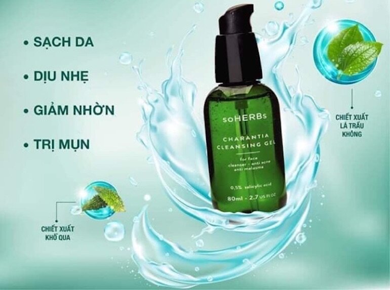 Sữa rữa mặt khổ qua soHERBs Charantia Cleansing Gel