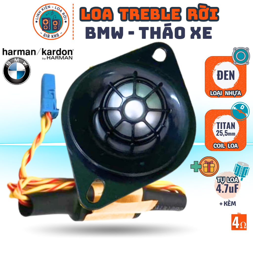 Treble speaker-BMW Harman Kadon-with 4.7uF capacitor
