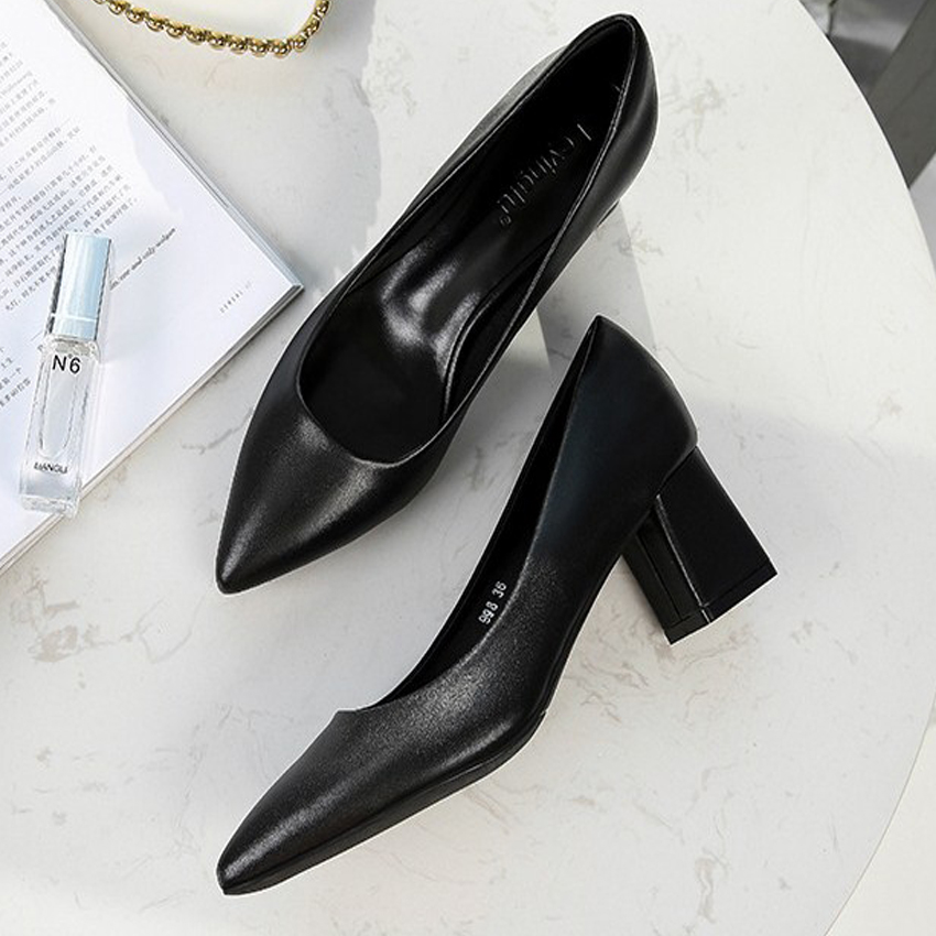 Giày cao gót 5 cm nữ/ Giày cao gót vuông nữ