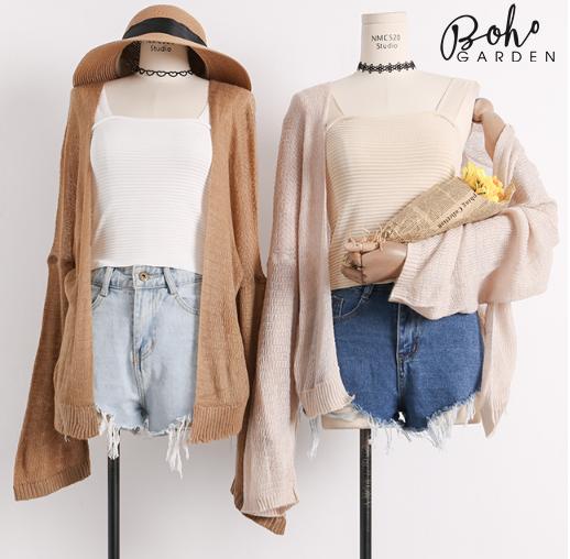 Áo Khoác Cardigan Len Mỏng Hàn Quốc